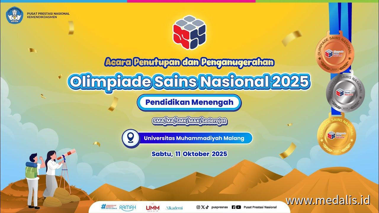 Acara Penutupan dan Penganugerahan Olimpiade Sains Nasional (OSN) Pendidikan Menengah 2025